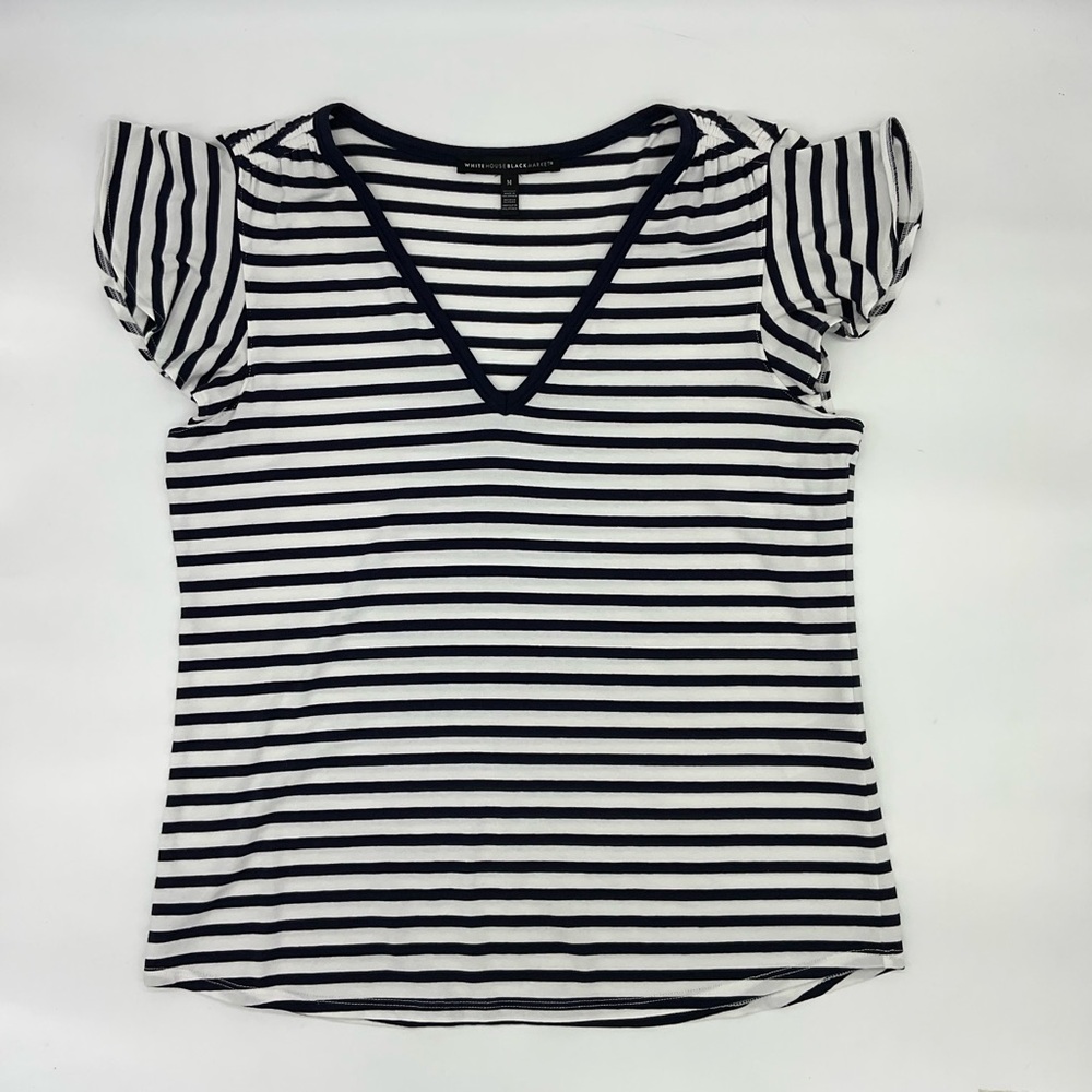 White House Black Market Flutter Sleeve Top